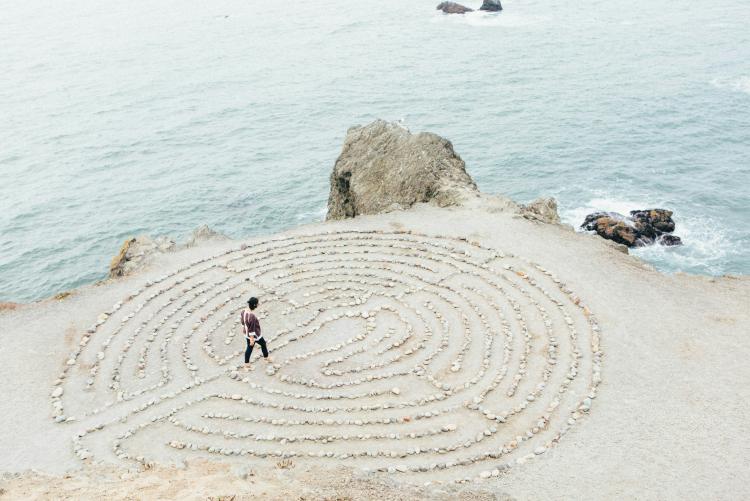 Maze on the beach