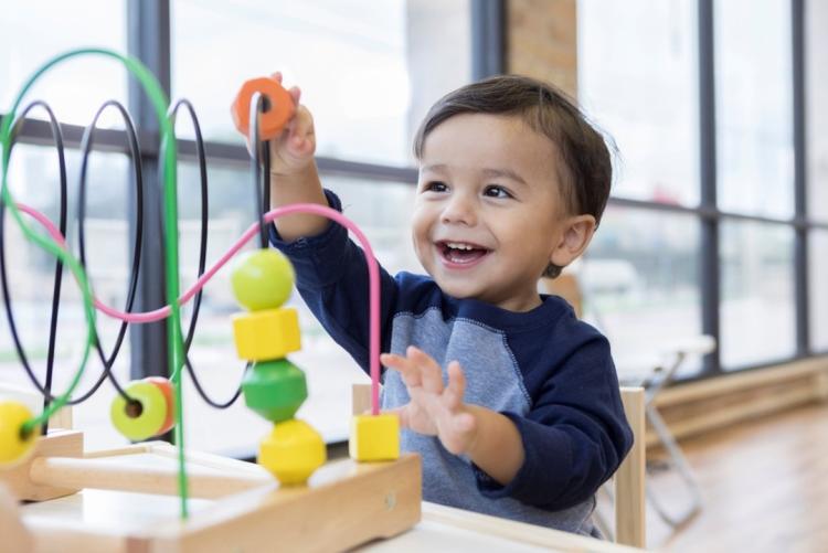 Child Playing with a toy