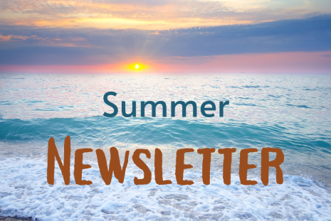 Summer Newsletter - beach background